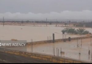 شهرک ایثار شهر بیرم فارس زیر آب رفت