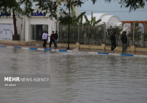 آبگرفتگی معابر در کیش