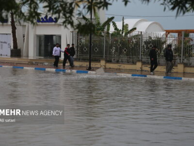 آبگرفتگی معابر در کیش