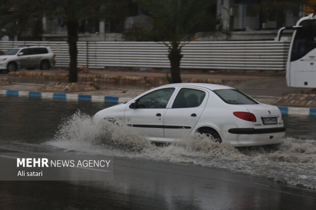 آبگرفتگی معابر شهری سیریک