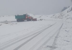 بارش برف آوج را سفید پوش کرد