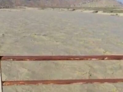 طغیان رودخانه باغان در دشتی