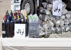 ۱۶۴ کیلو مواد مخدر زیر بار گندم کشف شد