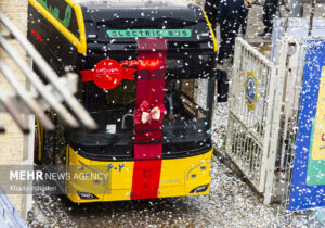 آیین رونمایی از نخستین ناوگان اتوبوس برقی کلانشهر اصفهان