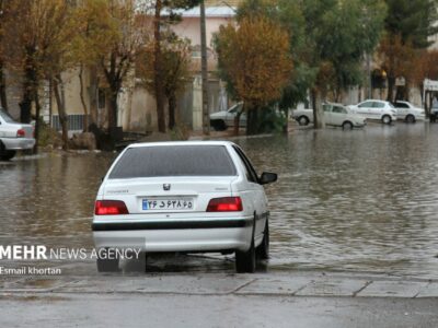 بارش اولین باران پاییزی در زاهدان