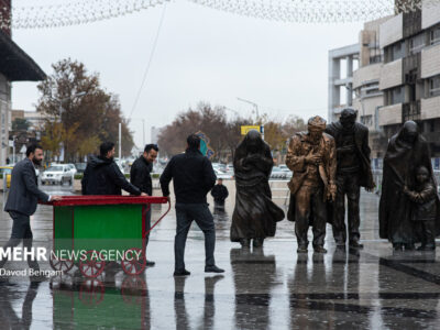 بارش باران در مشهد