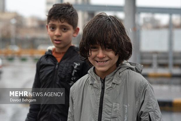 بارش باران در مشهد