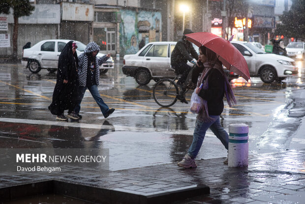 بارش باران در مشهد