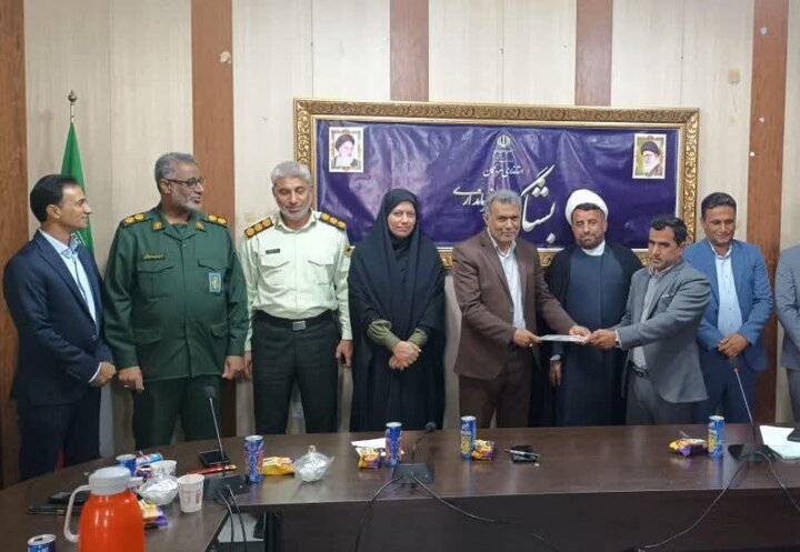 تکریم و معارفه بخشداران گوهران و گافر و پارامون در بشاگرد برگزار شد