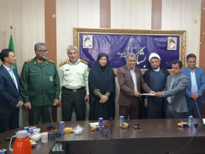 تکریم و معارفه بخشداران گوهران و گافر و پارامون در بشاگرد برگزار شد