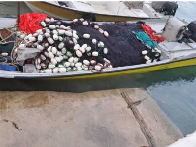 کشف و توقیف ادوات ممنوعه صید محاصره‌ای در بوشهر