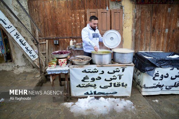 بارش برف پاییزی در ماسوله