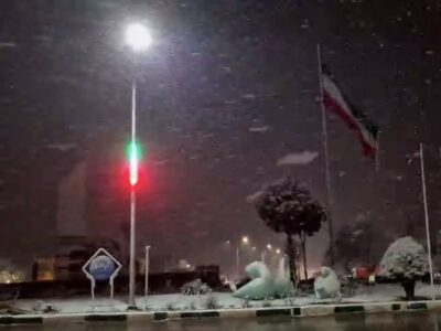 بارش اولین برف پاییزی در قوچان