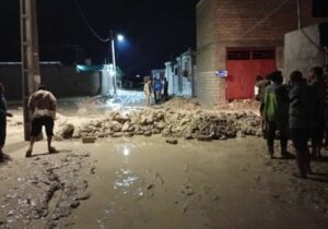 وضعیت روستای متأثر از سیلاب «طولا» در جزیره قشم