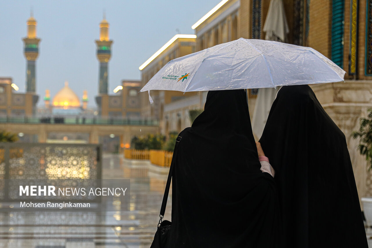 حال و هوای بارانی شهر نجف اشرف حال و هوای بارانی شهر نجف اشرف