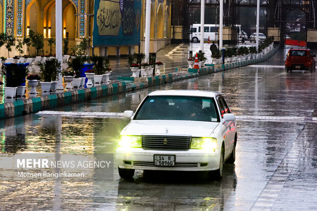 حال و هوای بارانی شهر نجف اشرف