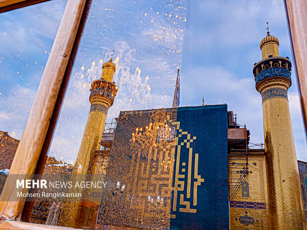 حال و هوای بارانی شهر نجف اشرف