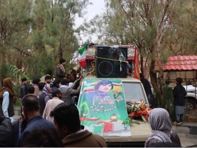 تشییع شهید اهل سنت بر دستان مردم شهید پرور زاهدان