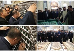 وزیر جهاد کشاورزی حرم مطهر حضرت معصومه(س) را زیارت کرد