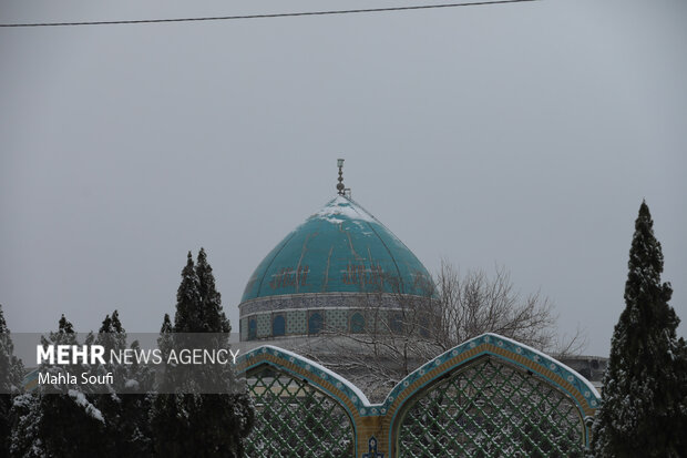 برف پاییزی در  اراک