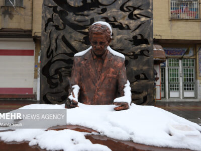 بارش برف پاییزی در اراک