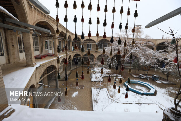 برف پاییزی در  اراک