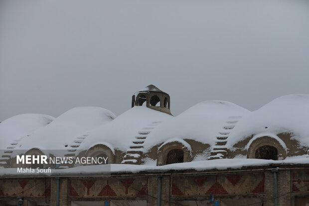 برف پاییزی در  اراک