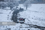 رستگاری:بارش شدید برف و مه غلیظ محورهای روستایی استان یزد را مسدود کرد
