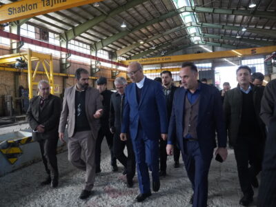 استاندار کرمانشاه از دو واحد صنعتی فلزی در استان بازدید کرد