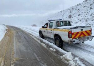 بارش برف مسیر سربیژن به راین را مسدود کرد