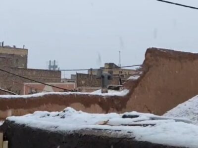 برف مهمان شهر جهانی یزد شد