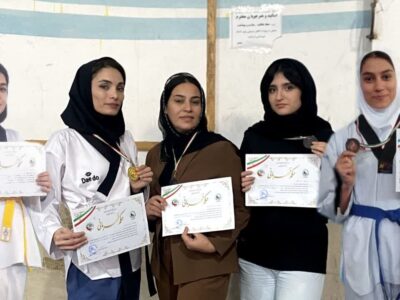 درخشش دختران تکواندوکار آستارایی در مسابقات قهرمانی پومسه گیلان
