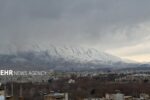 سفیدپوش شدن کوه‌های اطراف شیراز