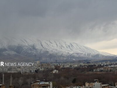 سفیدپوش شدن کوه‌های اطراف شیراز