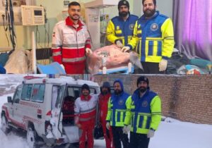 تولد میان برف و کولاک؛ نجات مادر و نوزاد در مسیرهای مسدود دهنو