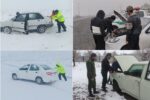 جاده‌های اردستان برف‌گیر است؛ تردد غیرضروری نکنید
