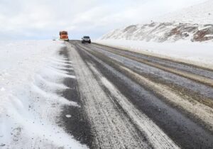 مه آلودگی و سفیدپوش شدن دهستان خورهه شهرستان محلات