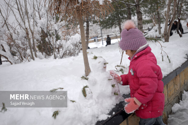 جشن آدم برفی در همدان