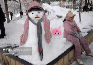 جشن آدم برفی در همدان