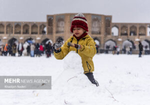 نخستین برف پاییزی در نصف جهان