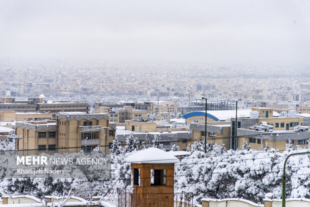 نخستین برف پاییزی در نصف جهان