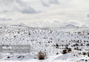 برف و کولاک در  معدن مس دره‌زار سیرجان