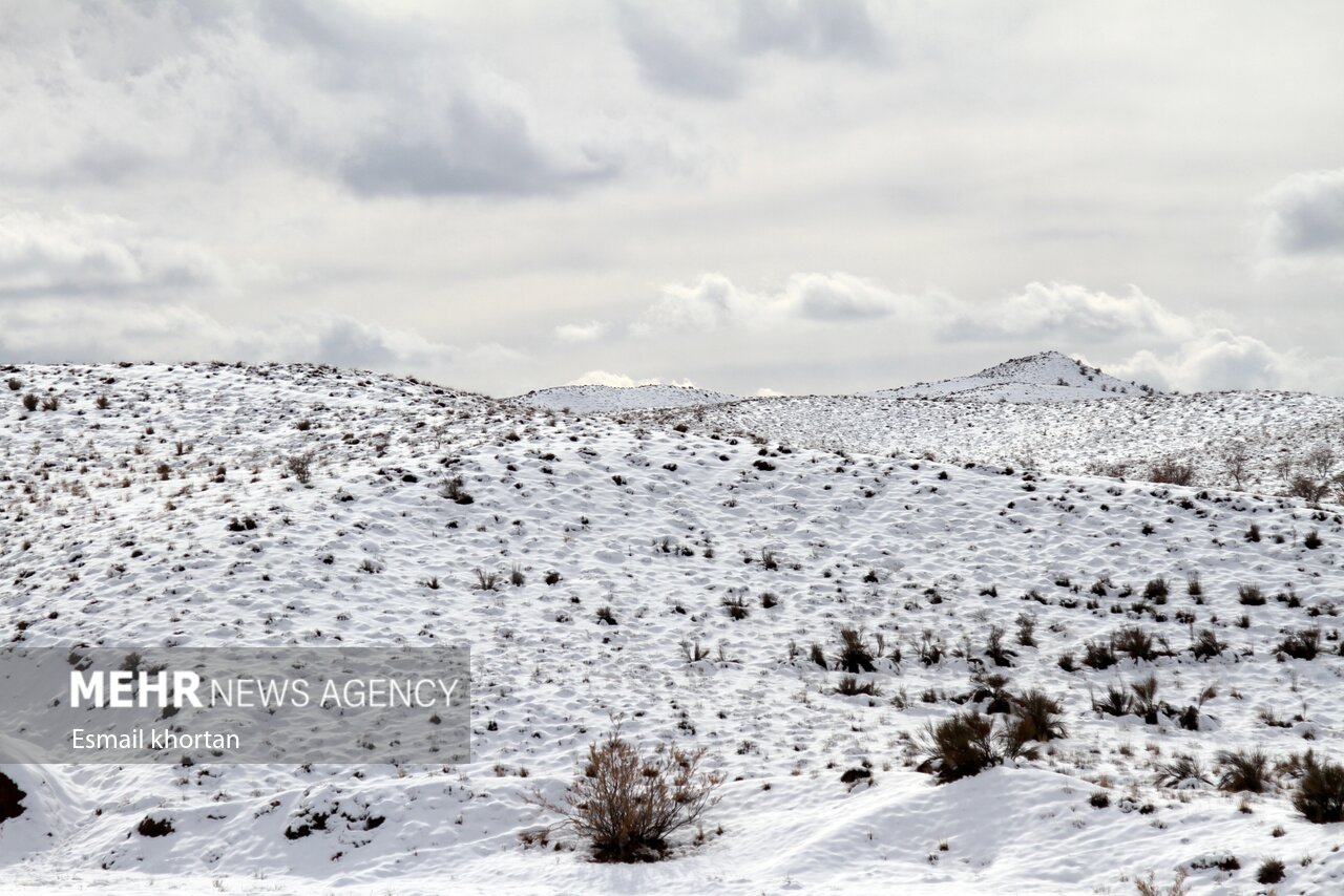 برف و کولاک در  معدن مس دره‌زار سیرجان