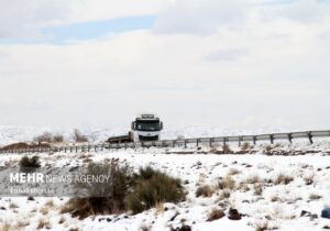 بارش برف در شیروان