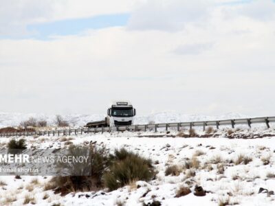 بارش برف در شیروان