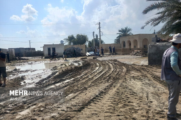 گزارش میدانی خبرنگار مهر از روستای سیل زده نگر پایین جاسک