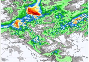 تشدید سامانه بارشی در ۴ استان؛ پایان بارش‌ها در اغلب نقاط کشور از فردا