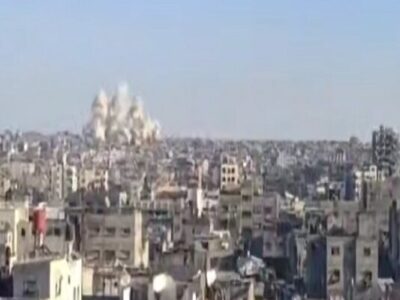 تخریب منازل در خان یونس در جنوب غزه از سوی نظامیان اسرائیلی+فیلم