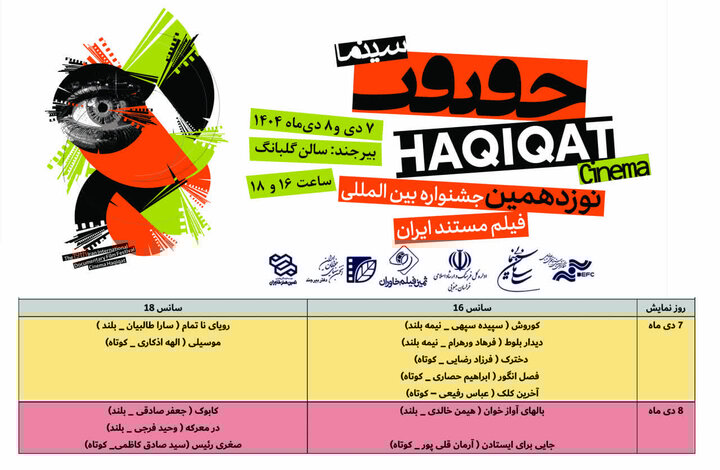 اکران ۱۲ فیلم منتخب جشنواره «سینماحقیقت» در بیرجند