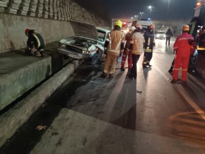 جان باختن راننده وانت در تصادف در بزرگراه چراغچی مشهد